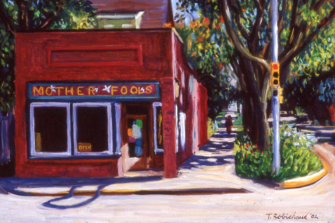 Oil Painting of Mother Fool's by Tom Robichaud