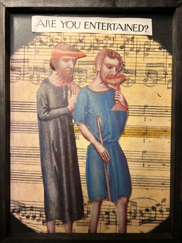 Art You Entertained - Collage Art by Y. Bard Blitzer